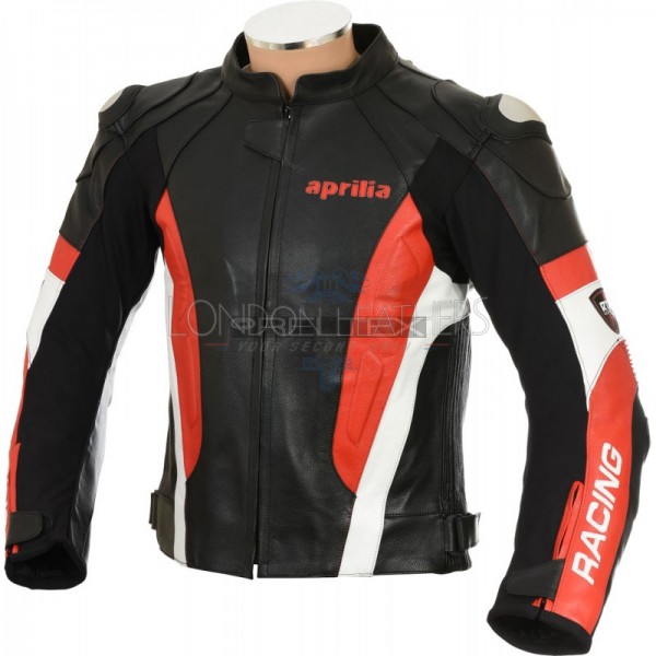 Aprilia Racing RSV Motorcycle Leather Jacket 